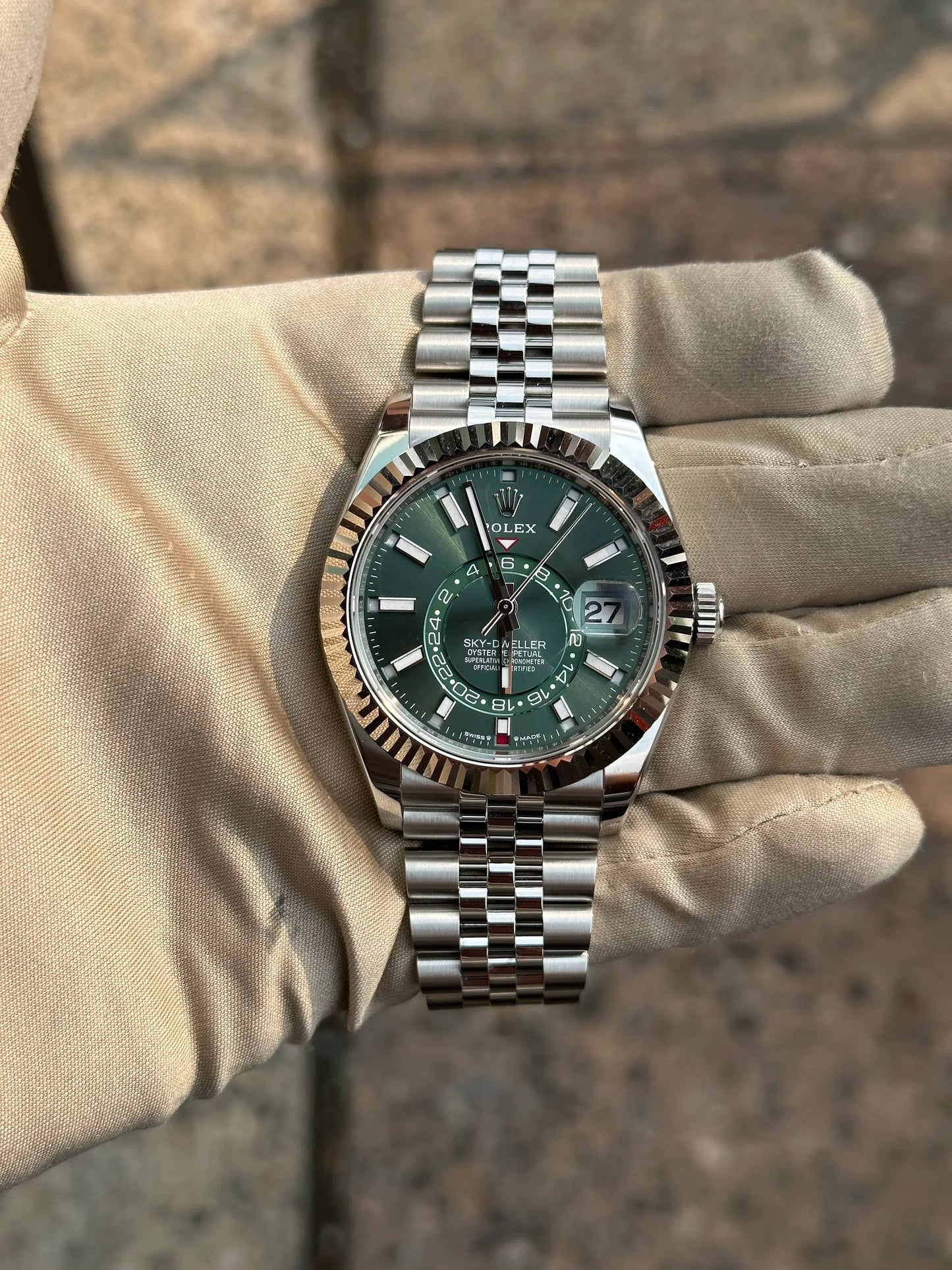 Sky Dweller Fond Vert Pour Homme