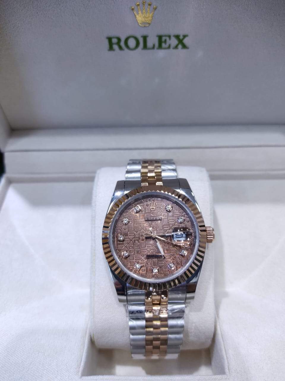 Datejust 36mm 2 Tones Fond Marron Pour Femme