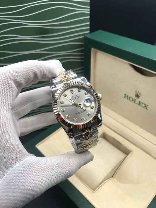 Datejust 36mm 2 Tones Fond Beige Pour Femme