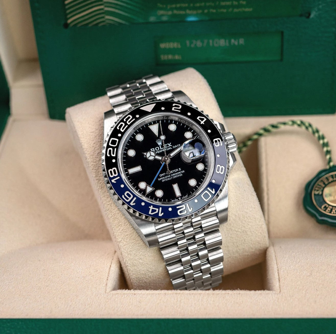GMT-Master II "BATGIRL" 126710BLNR Jubilée Pour Homme