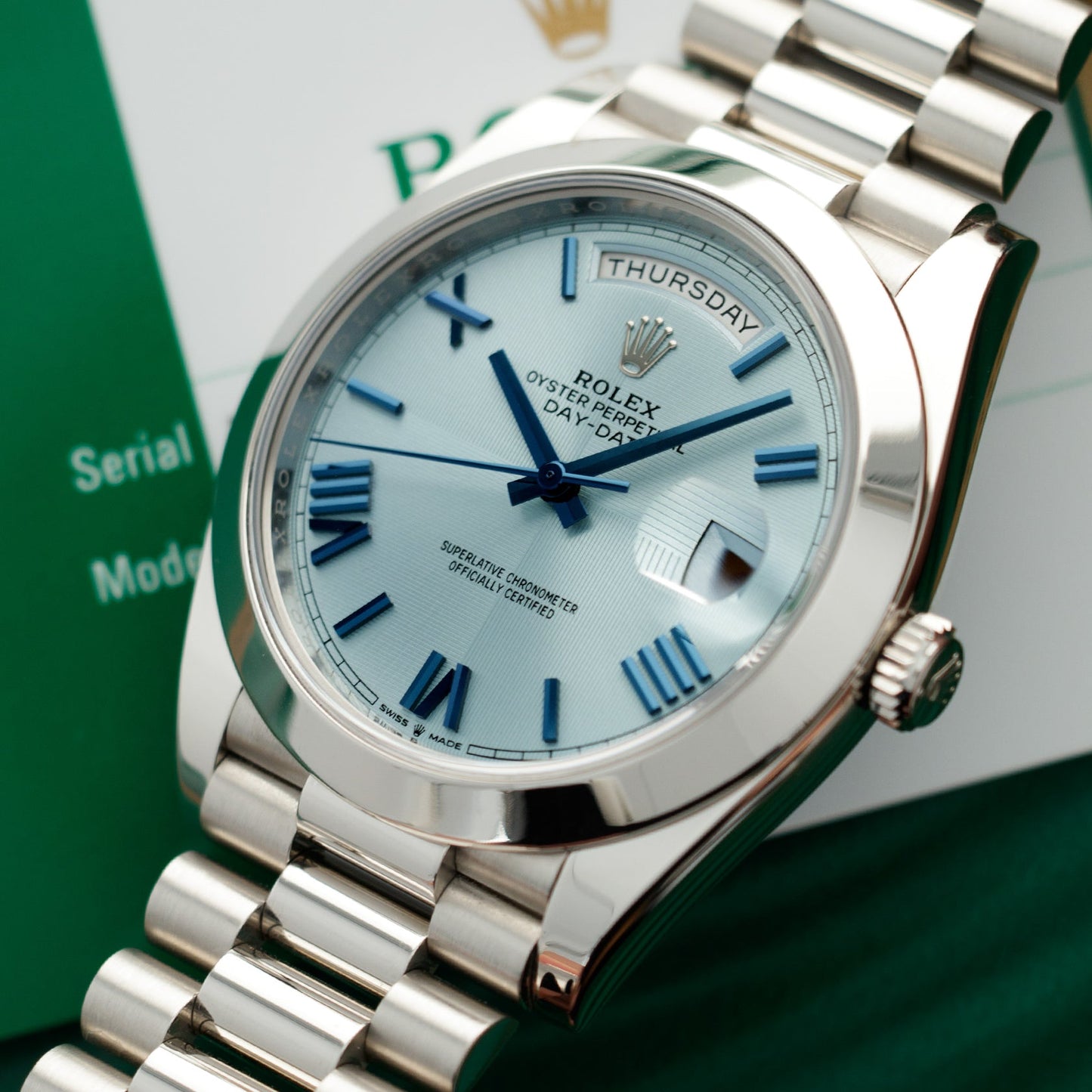 ROLEX PLATINUM DAY-DATE 41MM