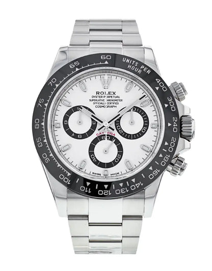 Daytona Argente Blanc Panda Suiss 4130 Pour Hommes