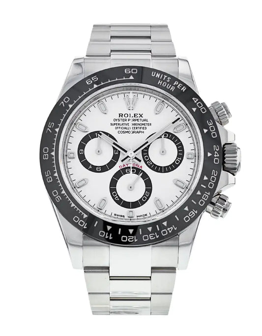 Daytona Argente Blanc Panda Suiss 4130 Pour Hommes