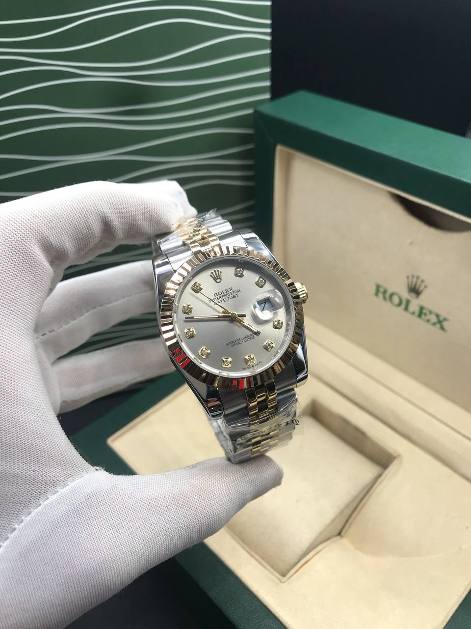 Datejust 36mm 2 Tones Fond Beige Pour Femme